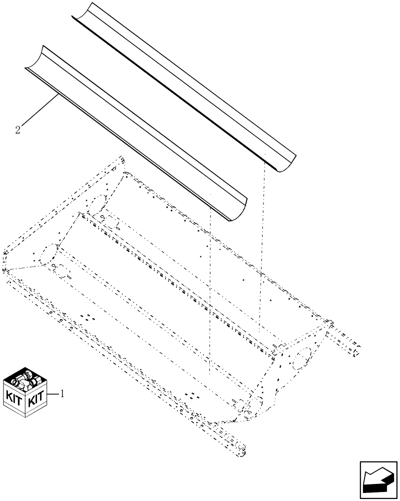 Схема запчастей Case IH 9010 - (80.154.07) - GRAIN TANK BOTTOM, EXTENDED WEAR KIT (80) - CROP STORAGE/UNLOADING