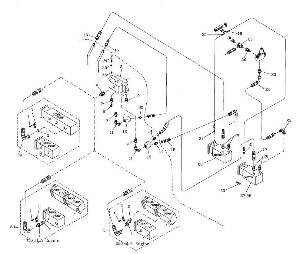 Схема запчастей Case IH 7700 - (B06[17]) - HYDRAULIC CIRCUIT {CHOPPER} Hydraulic Components & Circuits