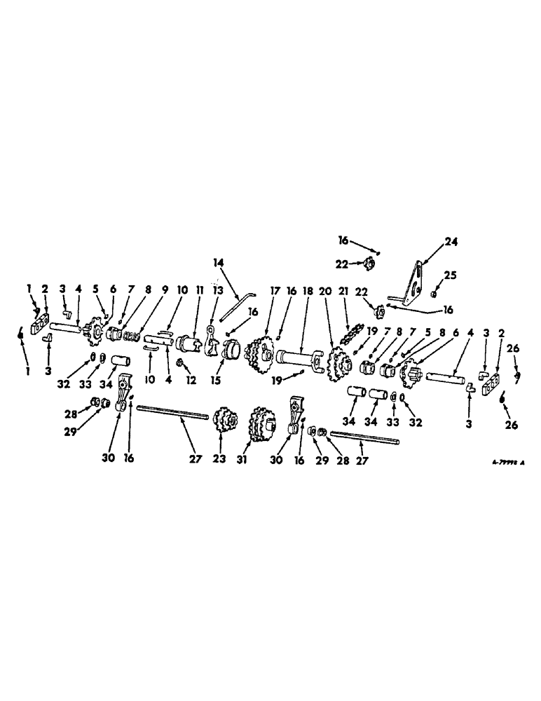 Схема запчастей Case IH 58-SERIES - (P-09) - DRIVE UNIT, FOR 4 AND 6-ROW PLANTERS 