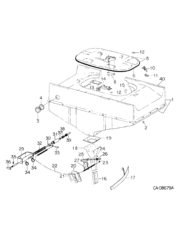 Схема запчастей Case IH 800 - (07-08) - SEED HANDLING, HOPPER AND SEED CHUTE, UNITS W, X AND Y, ONE PER MODULE (09) - CHASSIS/ATTACHMENTS