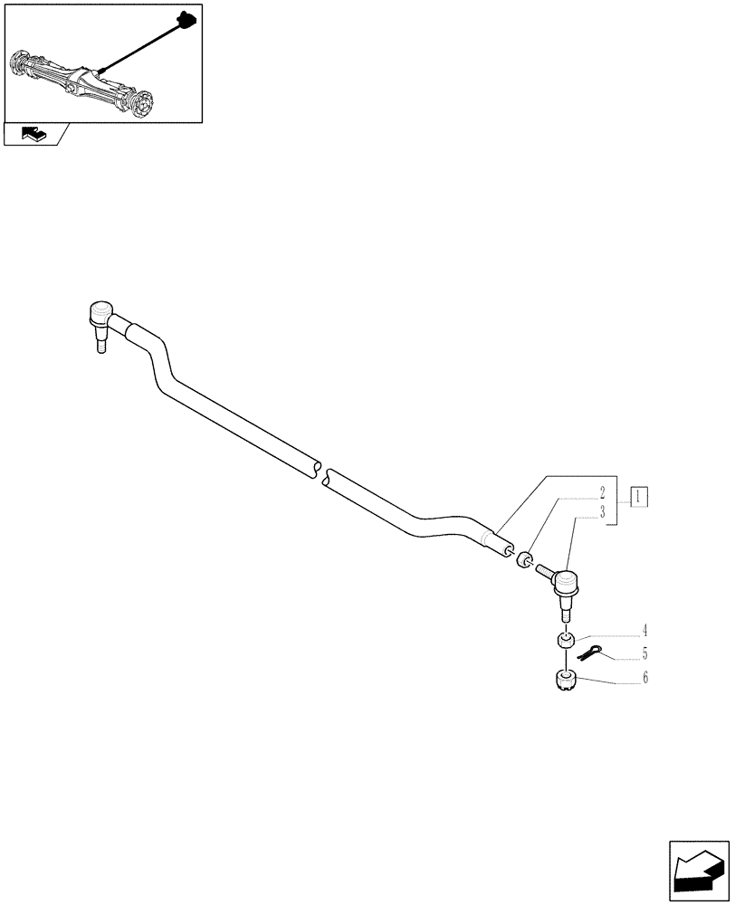 Схема запчастей Case IH PUMA 125 - (1.40. 0/04) - (CL.3) FRONT AXLE WITH DOG CLUTCH LESS STEERING SENSOR - LINK (04) - FRONT AXLE & STEERING