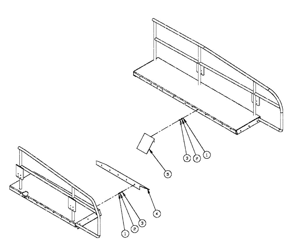 Схема запчастей Case IH FLX4330 - (04-014) - ENGINE SPLASH GUARD Frame & Suspension