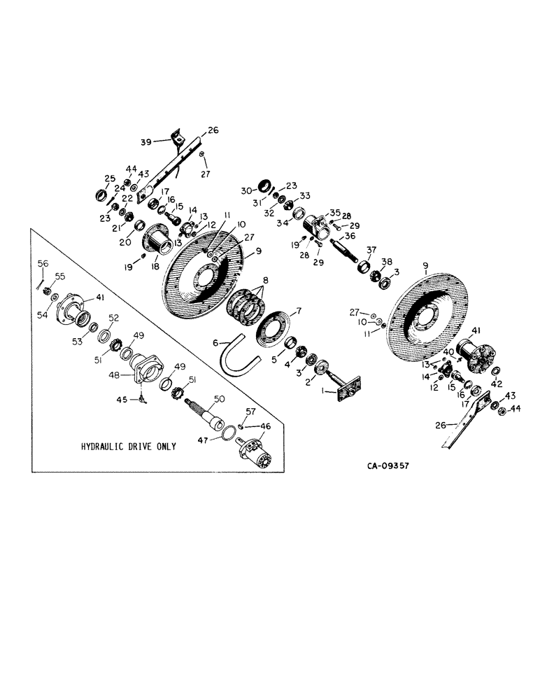 Схема запчастей Case IH 96 - (G-09) - REEL ASSEMBLY 