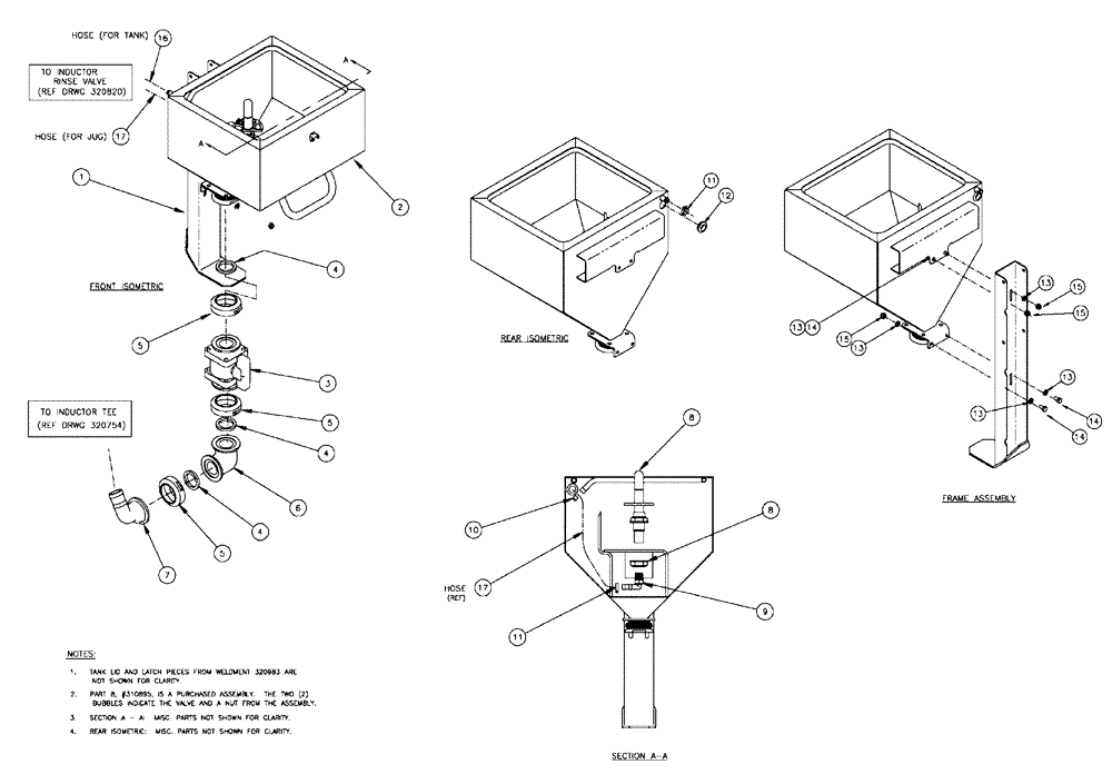 Схема запчастей Case IH SPX4410 - (11-041) - TANK GROUP, W/LIQ PLUMBING Options