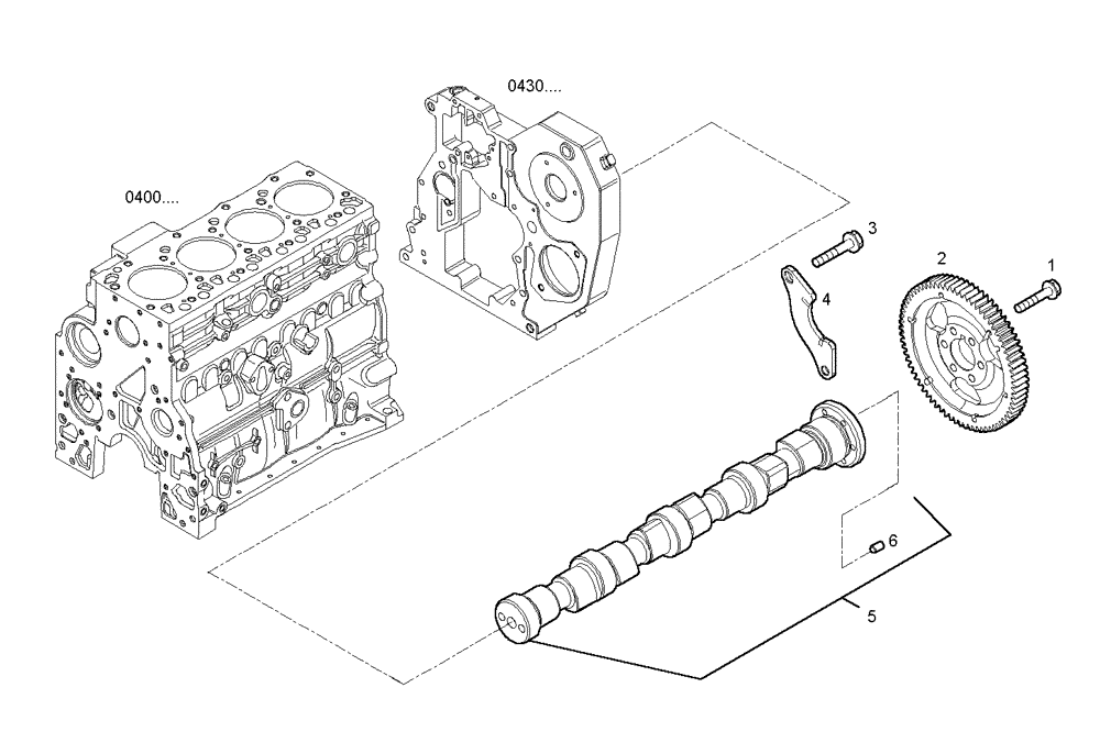 Схема запчастей Case IH F4BE0484F D601 - (1250.082) - TIMING PARTS 