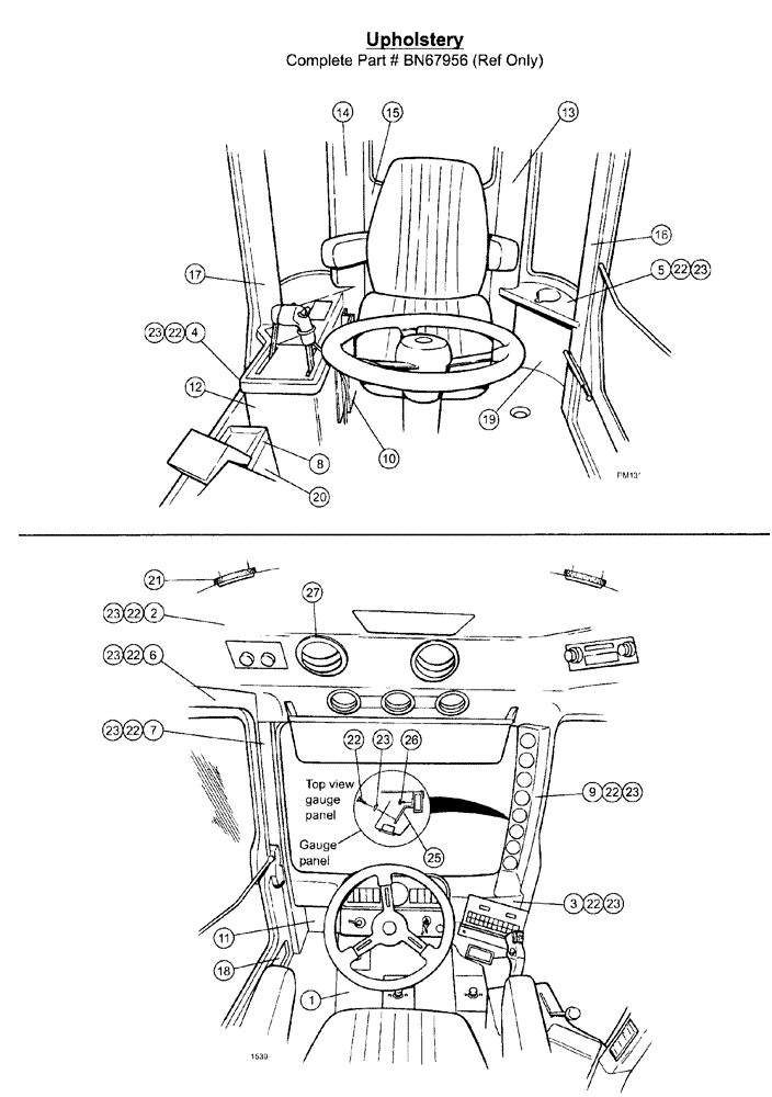 Схема запчастей Case IH SPX3185 - (01-010) - CAB INTERIOR - UPHOLSTERY Cab Interior