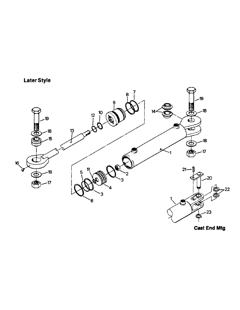 Схема запчастей Case IH PTA297 - (08-29) - STEERING CYLINDERS & MOUNTING (07) - HYDRAULICS