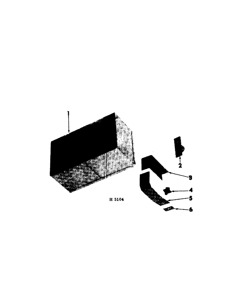 Схема запчастей Case IH 100 - (03-15[B]) - SINGLE REAR FURROW WHEEL WEIGHT BOX ATTACHMENT 