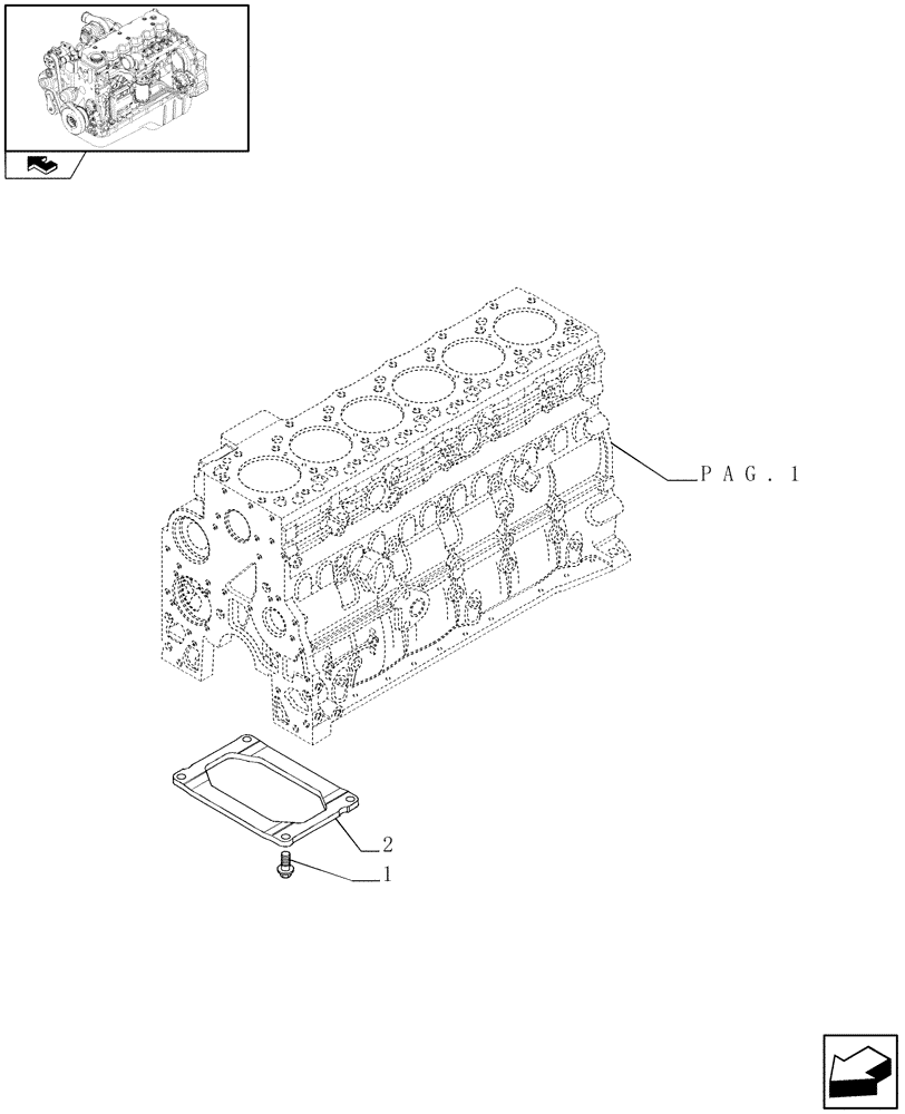 Схема запчастей Case IH F4HE9687G J101 - (0.04.0[02]) - CRANKCASE (2852728) 