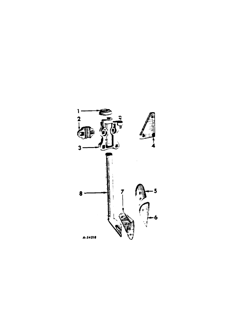 Схема запчастей Case IH 1-F296 - (T-5[A]) - STATIONARY JOINTERS, SECOND BEAM 