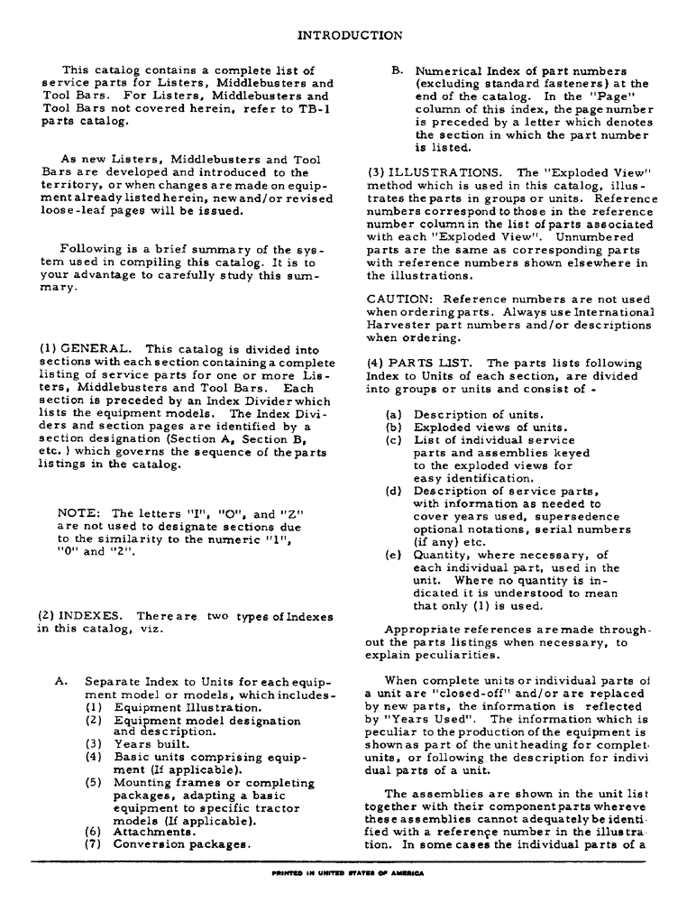 Схема запчастей Case IH 92 - (3) - INTRODUCTION 