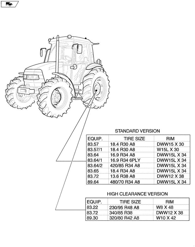 Схема запчастей Case IH FARMALL 95 - (SEC. 11[02]) - TRACTION (00) - GENERAL