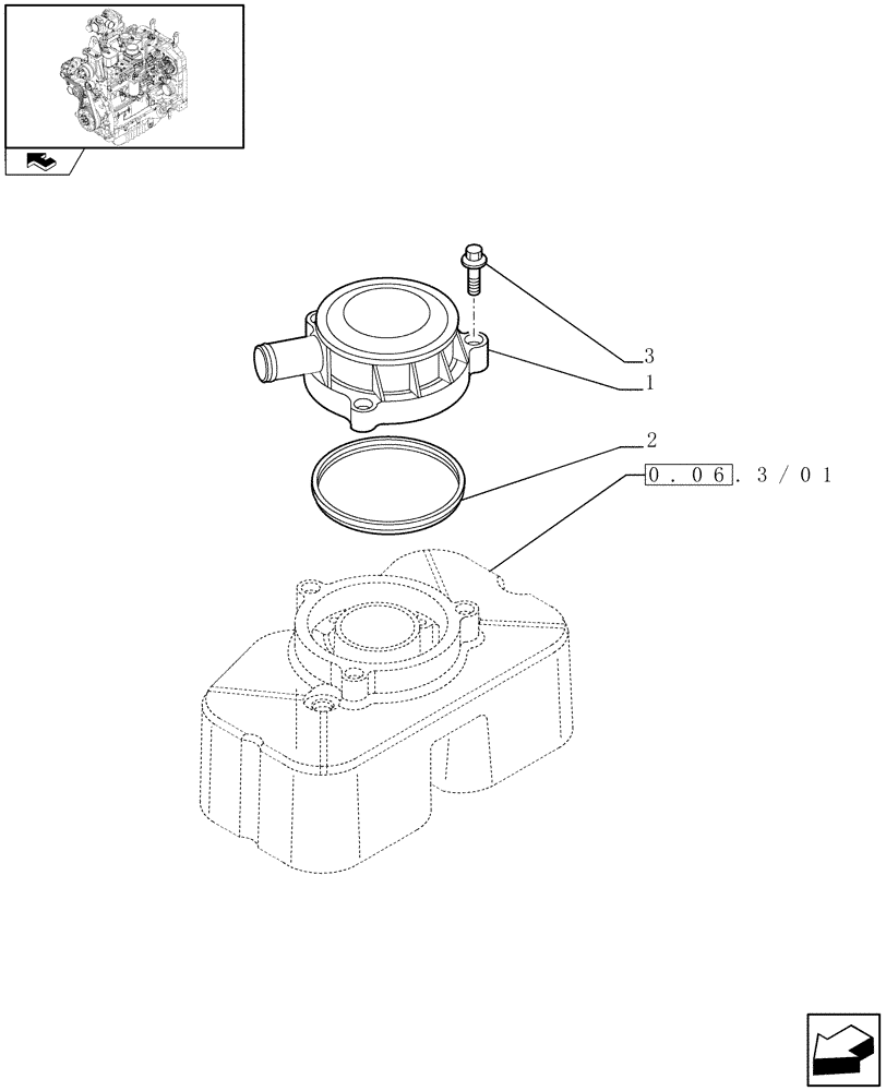 Схема запчастей Case IH FARMALL 95N - (0.04.5/01) - BREATHER - ENGINE (01) - ENGINE