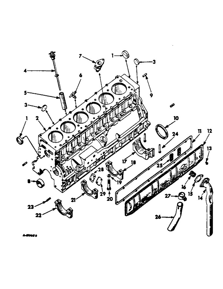 Схема запчастей Case IH C-291 - (D-11) - CRANKCASE AND RELATED PARTS 