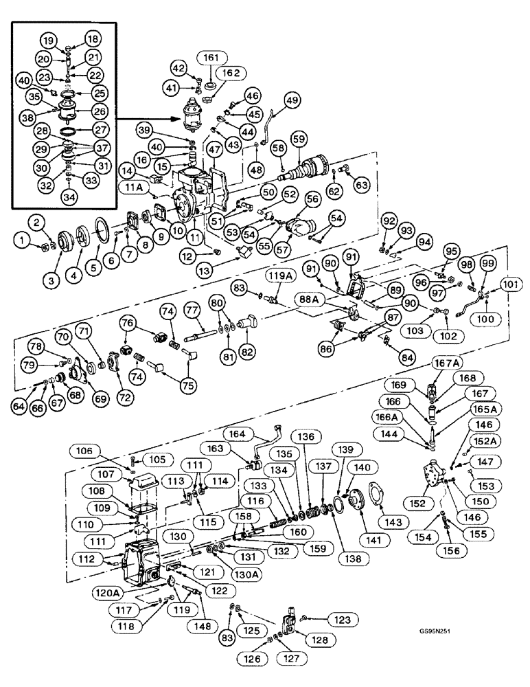 Схема запчастей Case IH DT-466B - (9E-056) - FUEL INJECTION PUMP, 4366, 4386, 3588, 3788, 6588 AND 6788 TRACTORS 