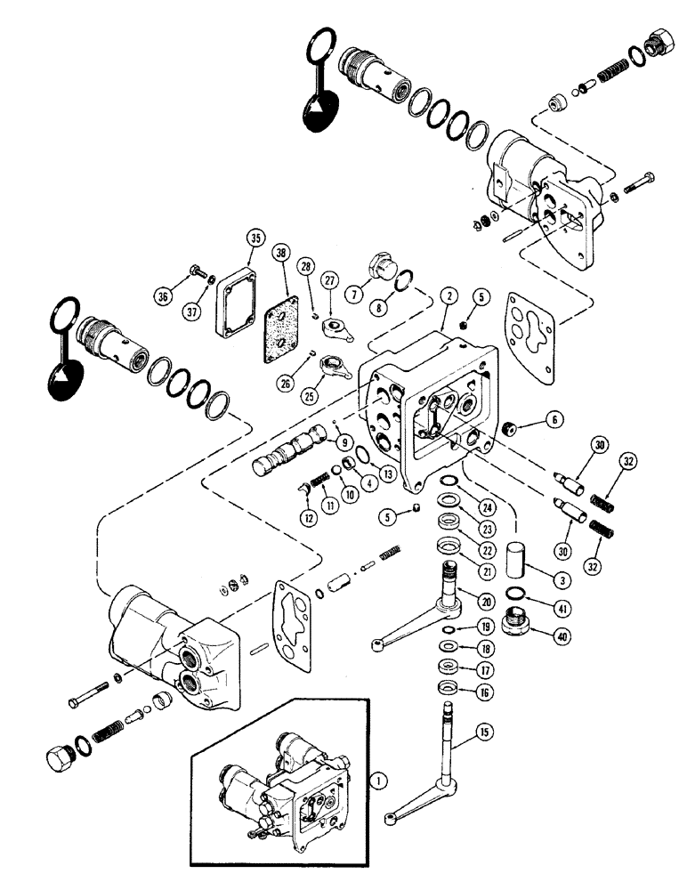 Схема запчастей Case IH 2470 - (378) - A141844 REMOTE HYDRAULIC VALVE, WITHOUT RELIEF VALVE & W/COUPLERS, P.I.N. 8786558 - 8826986 (08) - HYDRAULICS