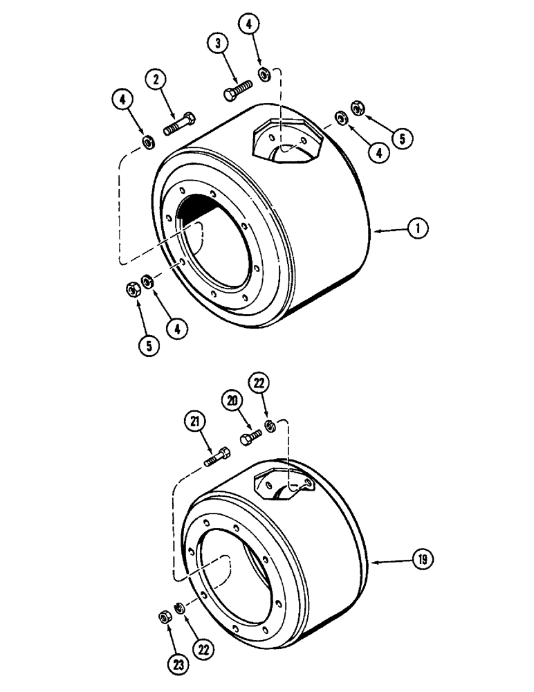 Схема запчастей Case IH 2096 - (6-216) - OUTER DUAL WHEEL SPACER (06) - POWER TRAIN