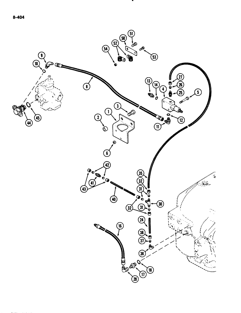 Схема запчастей Case IH 2294 - (8-404) - SEAT HYDRAULICS, AIR/OIL SUSPENSION (08) - HYDRAULICS