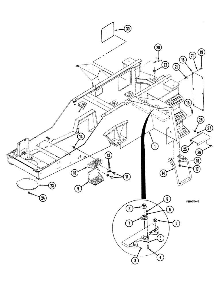 Схема запчастей Case IH 9150 - (9-014) - FRONT FRAME (09) - CHASSIS/ATTACHMENTS