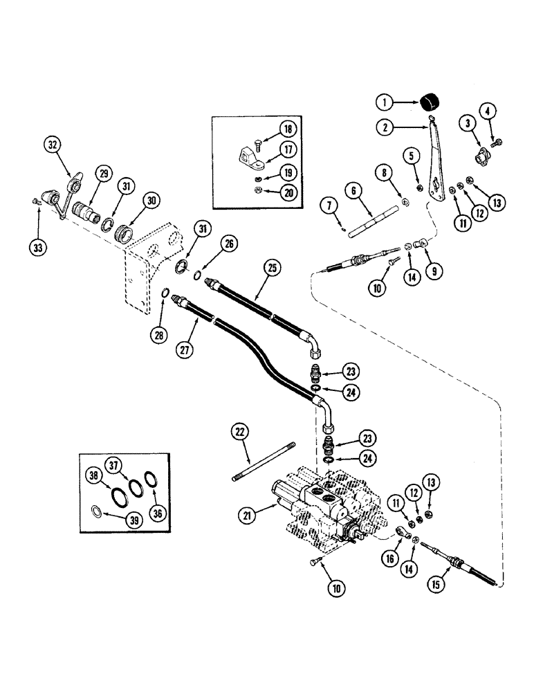 Схема запчастей Case IH 4690 - (8-286) - REMOTE HYDRAULIC ATTACHMENT, THIRD CIRCUIT, P.I.N. 8860450 & AFTER (08) - HYDRAULICS