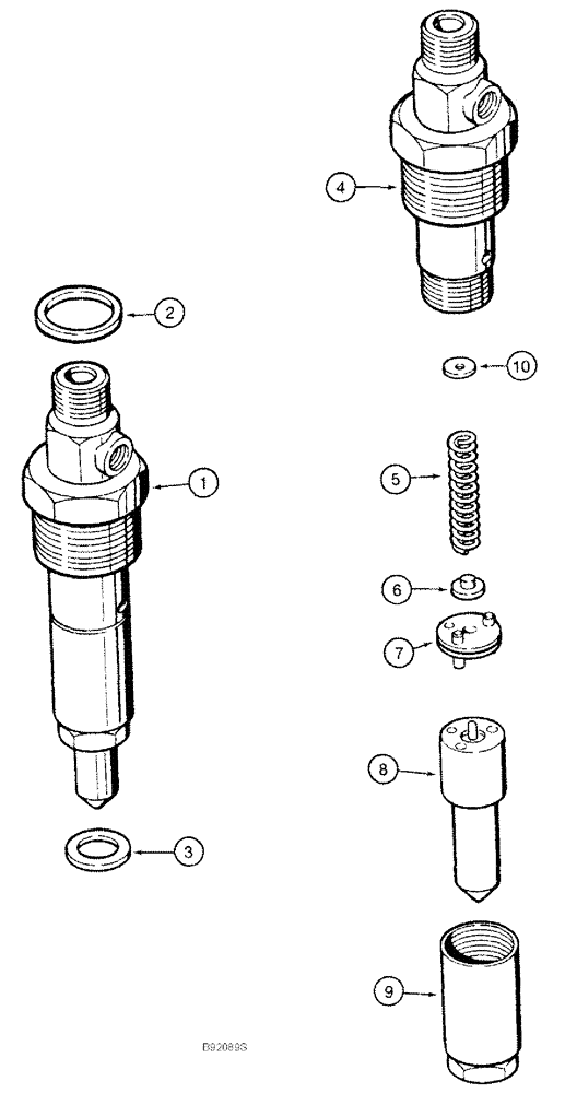 Схема запчастей Case IH 3210 - (03-028) - FUEL INJECTION NOZZLE (01) - ENGINE