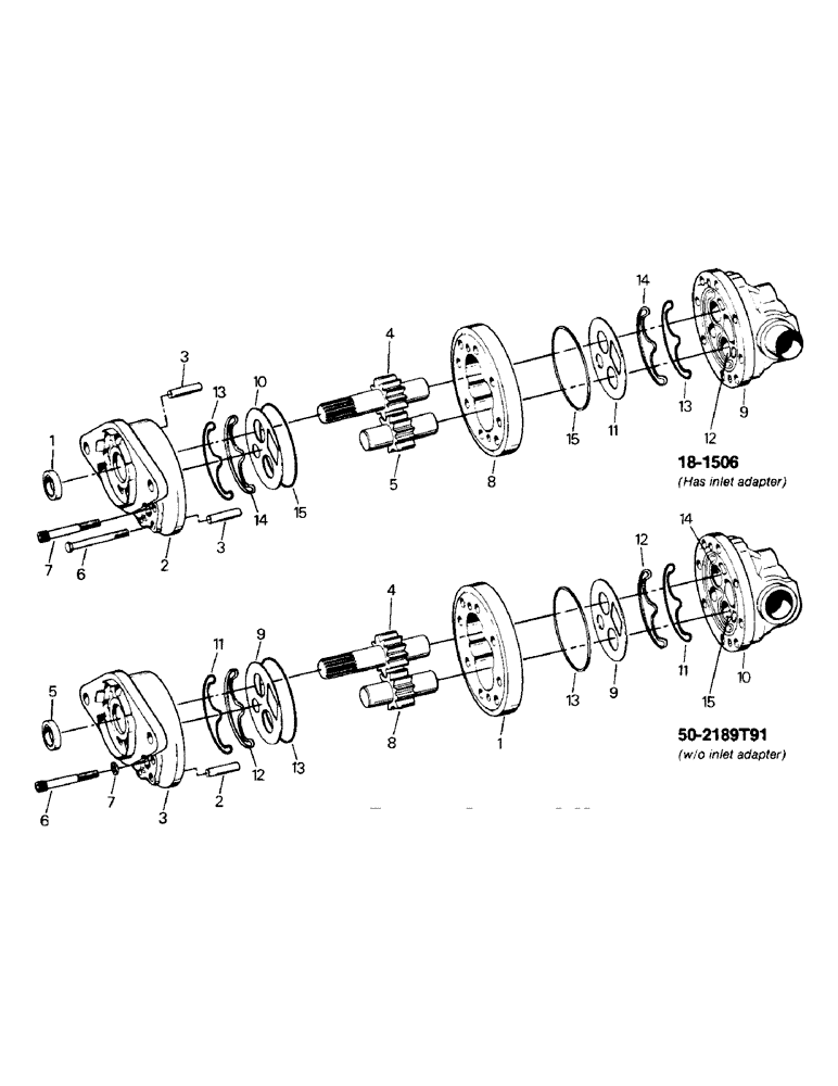 Схема запчастей Case IH ST325 - (08-06) - HYDRAULIC PUMP ASSEMBLIES, CUMMINS 855 ENGINE (07) - HYDRAULICS