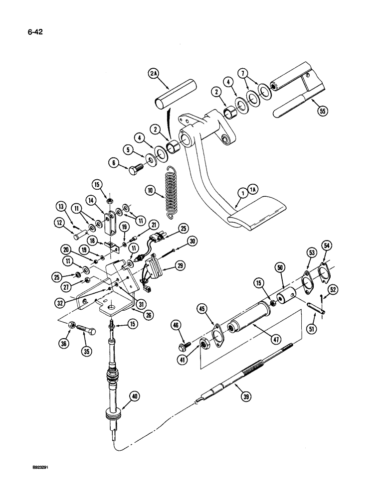 Схема запчастей Case IH 9240 - (6-042) - CLUTCH CONTROL, TRANSMISSION (06) - POWER TRAIN