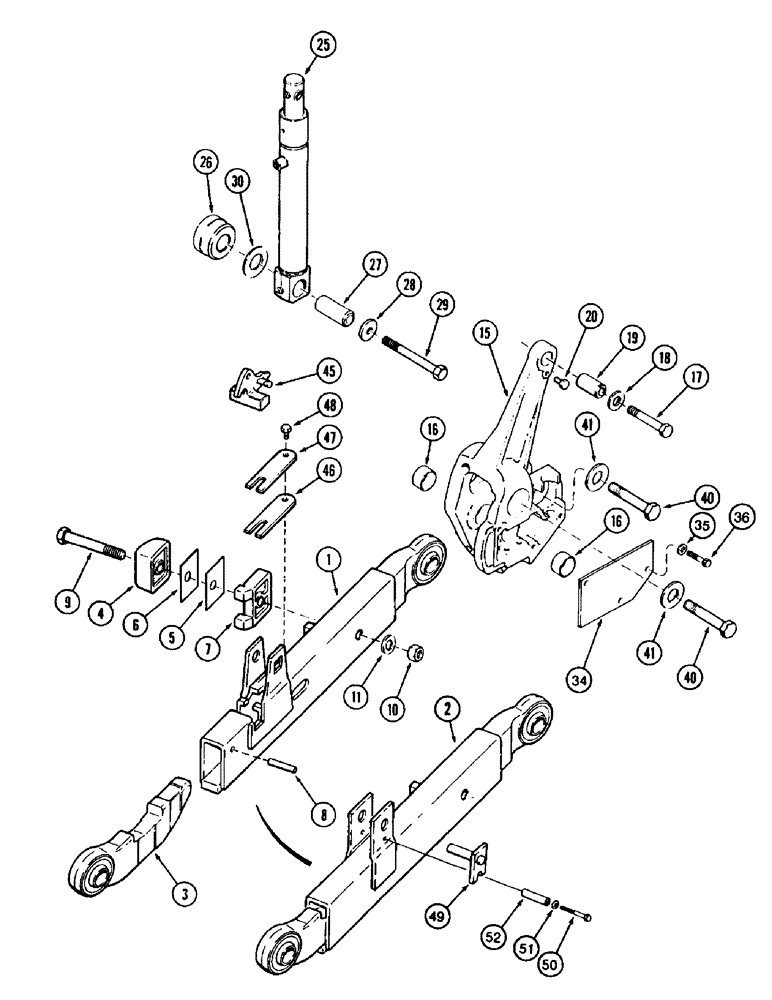 Схема запчастей Case IH 8910 - (9-006) - HITCH LOWER LIFT LINKS (09) - CHASSIS/ATTACHMENTS