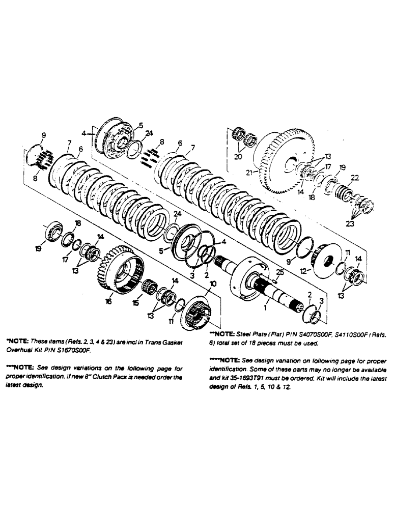 Схема запчастей Case IH 9170 - (04-25) - 8 INCH CLUTCH PACK ASSEMBLY (04) - Drive Train