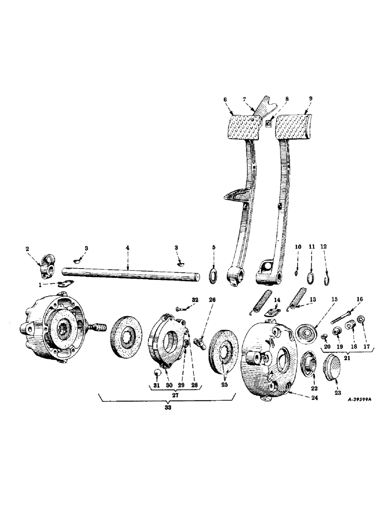 Схема запчастей Case IH 230 - (204) - CHASSIS, BRAKES AND CONNECTIONS, FARMALL 200 AND 230 TRACTORS (12) - CHASSIS