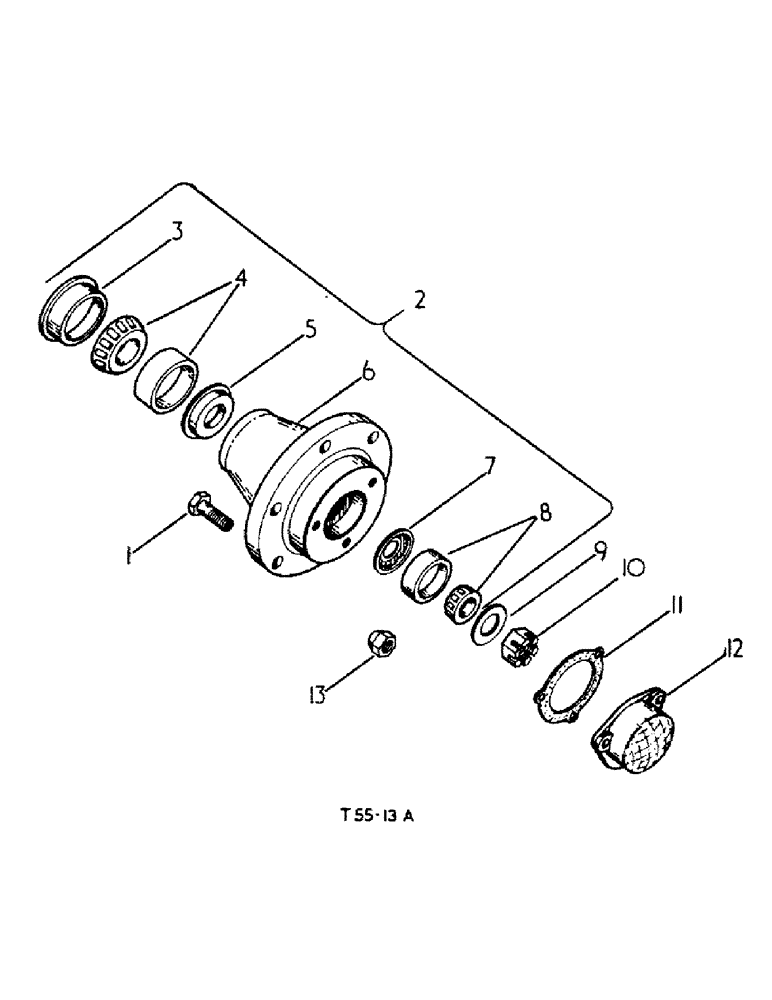 Схема запчастей Case IH 384 - (14-01) - SUSPENSION, FRONT WHEEL HUB Suspension