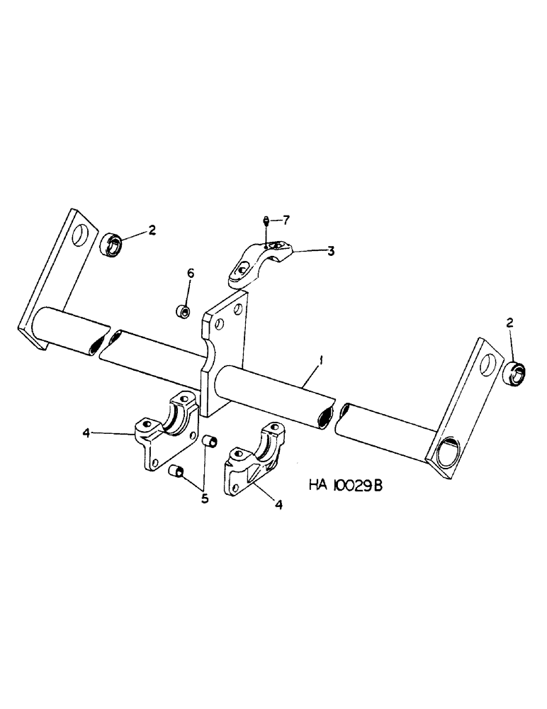 Схема запчастей Case IH 6000 - (A-10) - ROCKSHAFT UNIT, 10 AND 13 FOOT 