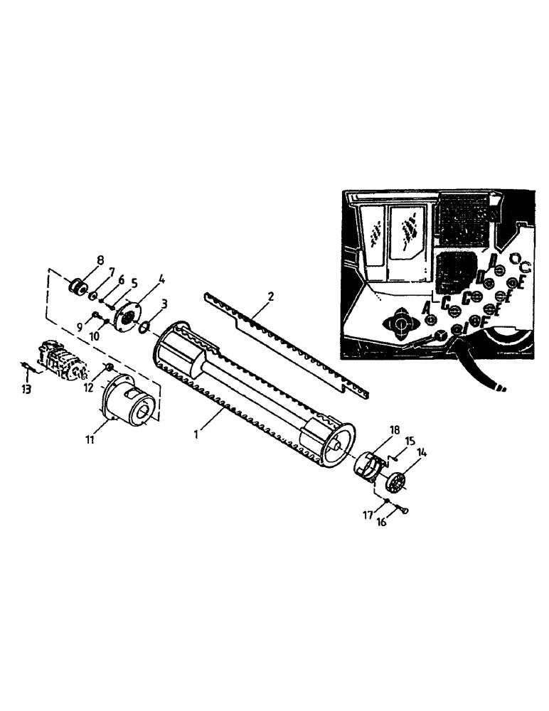 Схема запчастей Case IH 7700 - (A05-08) - BOTTOM ROLLER, LOWER I Mainframe & Functioning Components