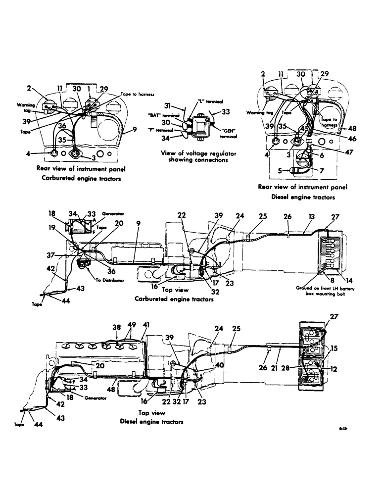 Схема запчастей Case IH 460 - (090) - ELECTRICAL SYSTEM, IGNITION STARTING, CONTINUED, INTERNATIONAL 460 SERIES TRACTORS 10288 UP (06) - ELECTRICAL SYSTEMS