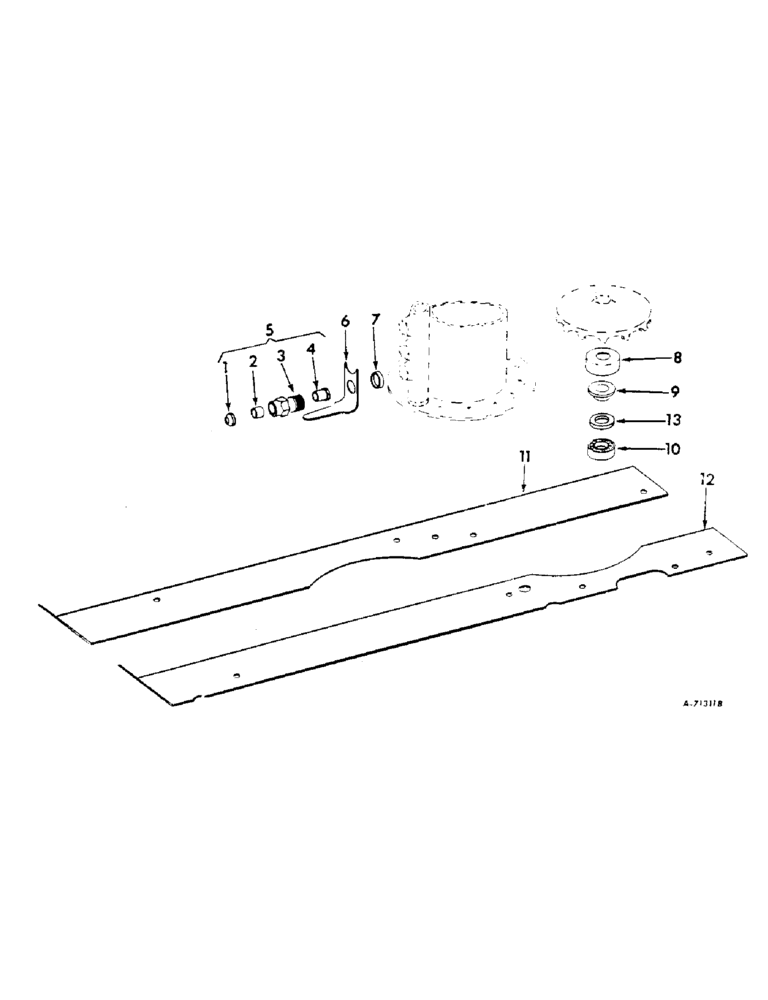 Схема запчастей Case IH 420 - (028) - LOW BOLL PICKUP ATTACHMENT (60) - PRODUCT FEEDING