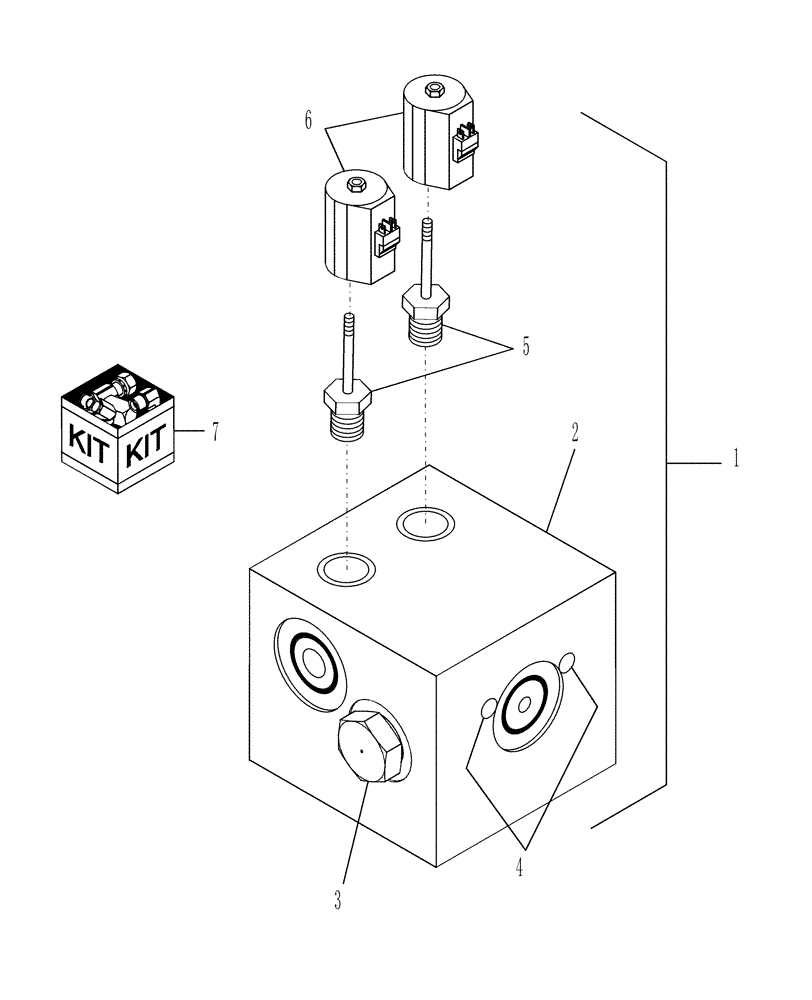 Схема запчастей Case IH WDX1902 - (09.10) - FLOW DIVIDER VALVE, DRAPER OPTION (09) - IMPLEMENT LIFT