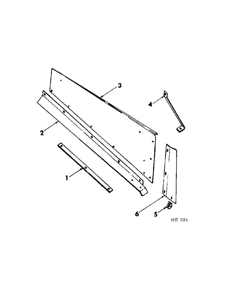 Схема запчастей Case IH 201 - (A-085[A]) - PLATFORM DIVIDER, GREEN PEA BAR PLATFORM, NOT CANVAS OR AUGER PLATFORM (58) - ATTACHMENTS/HEADERS