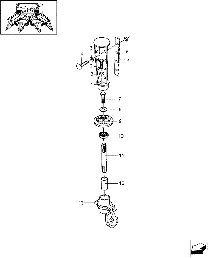 Схема запчастей Case IH HDX3R - (20.11) - POWER, DIVIDER (58) - ATTACHMENTS/HEADERS