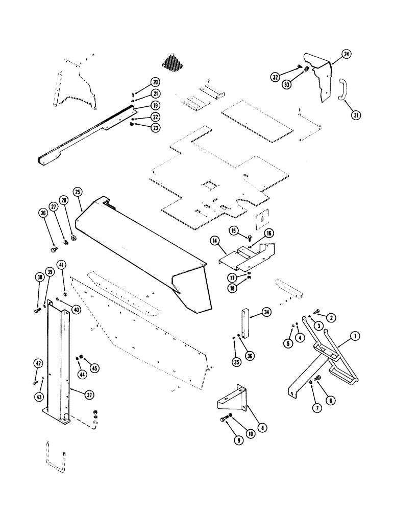 Схема запчастей Case IH 930-SERIES - (204) - CAB SHEET METAL (09) - CHASSIS