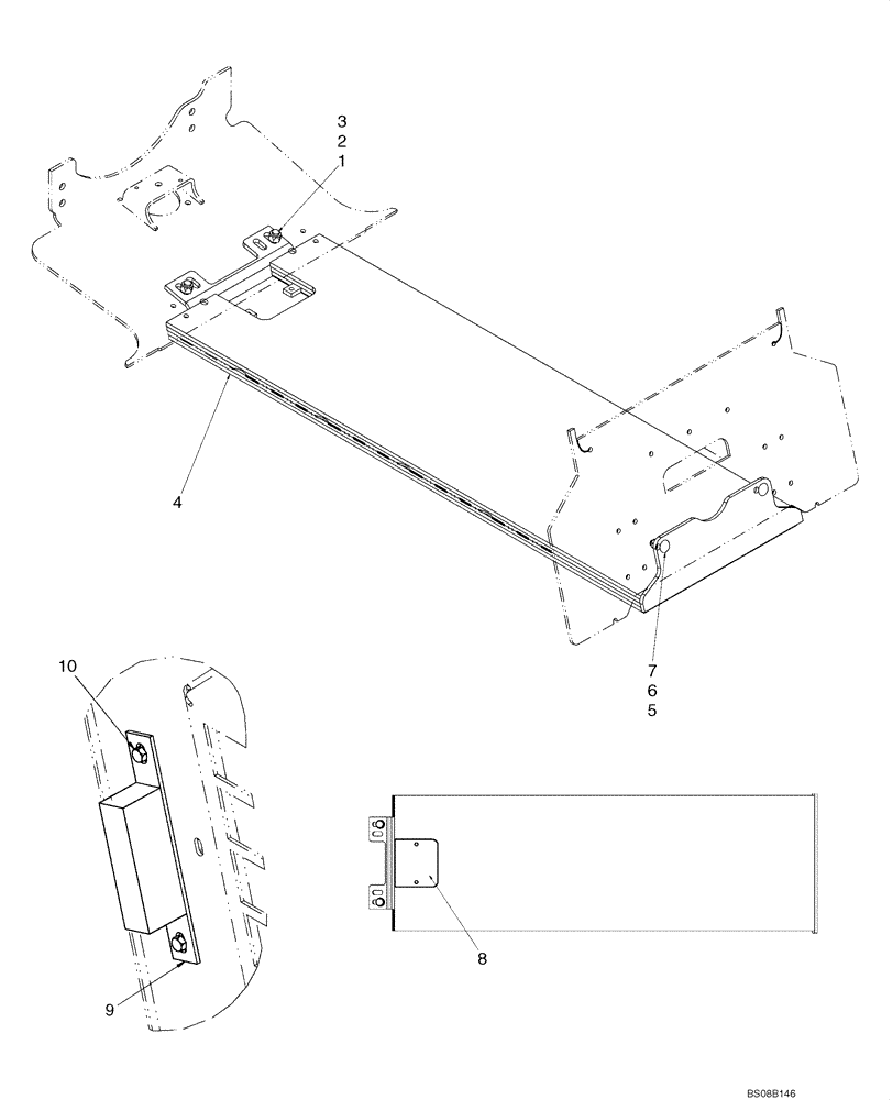 Схема запчастей Case IH 465 - (09-17A) - COUNTERWEIGHT - INLINE PUMP (09) - CHASSIS