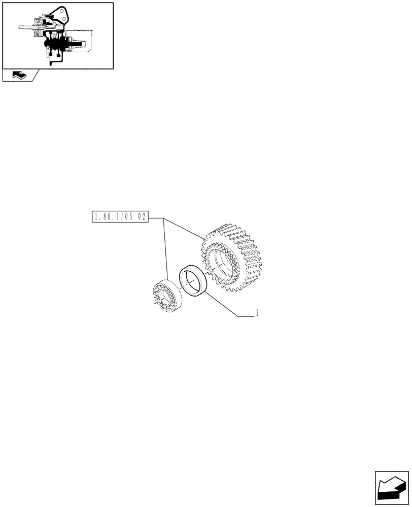 Схема запчастей Case IH PUMA 210 - (1.80.1/05[03]) - (VAR.349-374) 4 SPEED SHIFTABLE PTO ELECTRIC CONTROL 540/540E/1000/1000E - SHIMS - D6479 (07) - HYDRAULIC SYSTEM