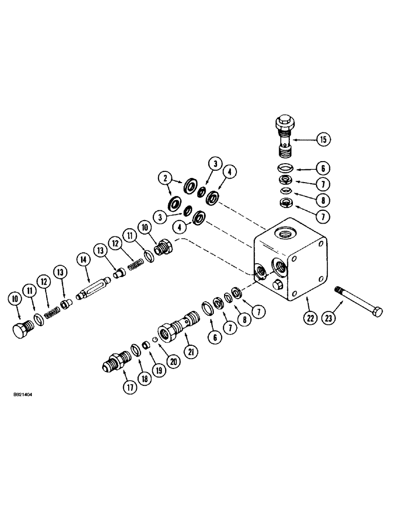 Схема запчастей Case IH 1670 - (6-34) - HYDROSTATIC MOTOR, RELIEF VALVE BLOCK (03) - POWER TRAIN