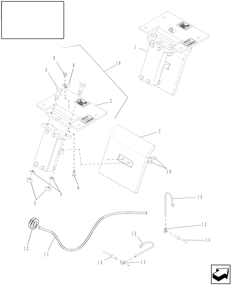 Схема запчастей Case IH 9010 - (55.418.01[02]) - GRAIN FLOW SENSOR - 9010 (55) - ELECTRICAL SYSTEMS