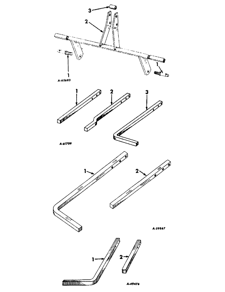 Схема запчастей Case IH 63-SERIES - (G-14) - MAIN FRAME AND MAIN TOOL BAR 