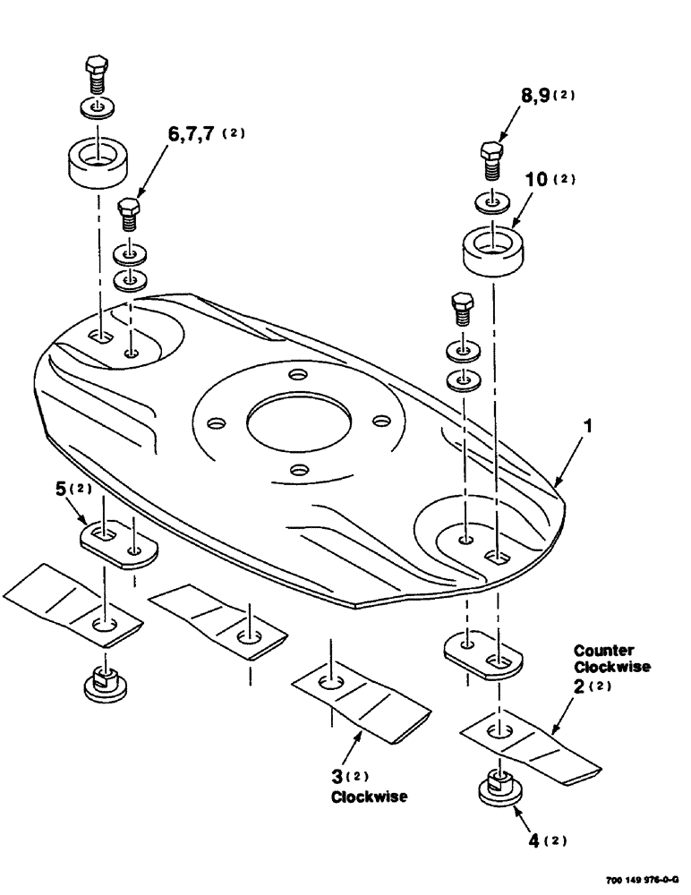 Схема запчастей Case IH DC515 - (3-10) - DISC ASSEMBLY, CLOCKWISE, LEFT (09) - CHASSIS