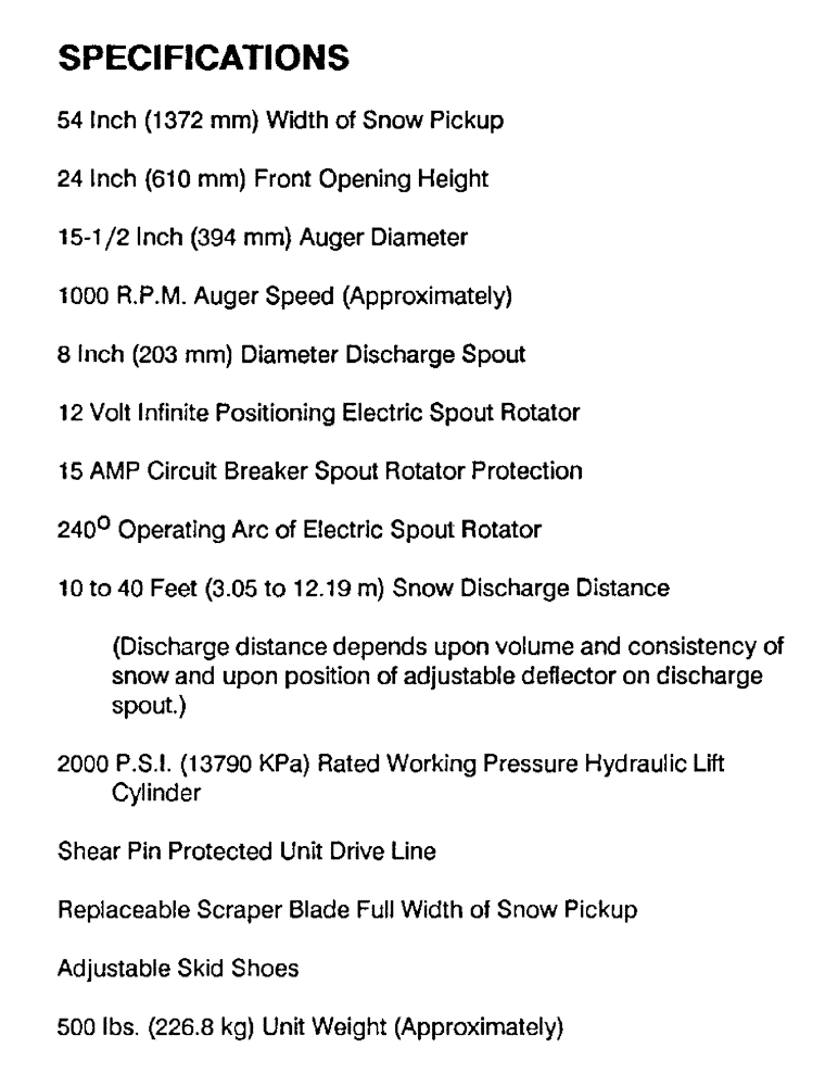 Схема запчастей Case IH ST148 - (01) - SPECIFICATIONS 