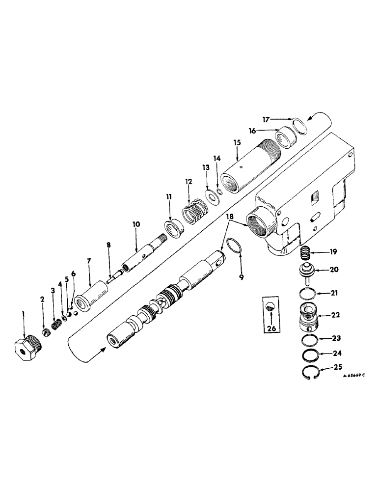 Схема запчастей Case IH 806 - (F-19) - HYDRAULIC SYSTEM, HYDRAULIC CONTROL VALVE (07) - HYDRAULIC SYSTEM