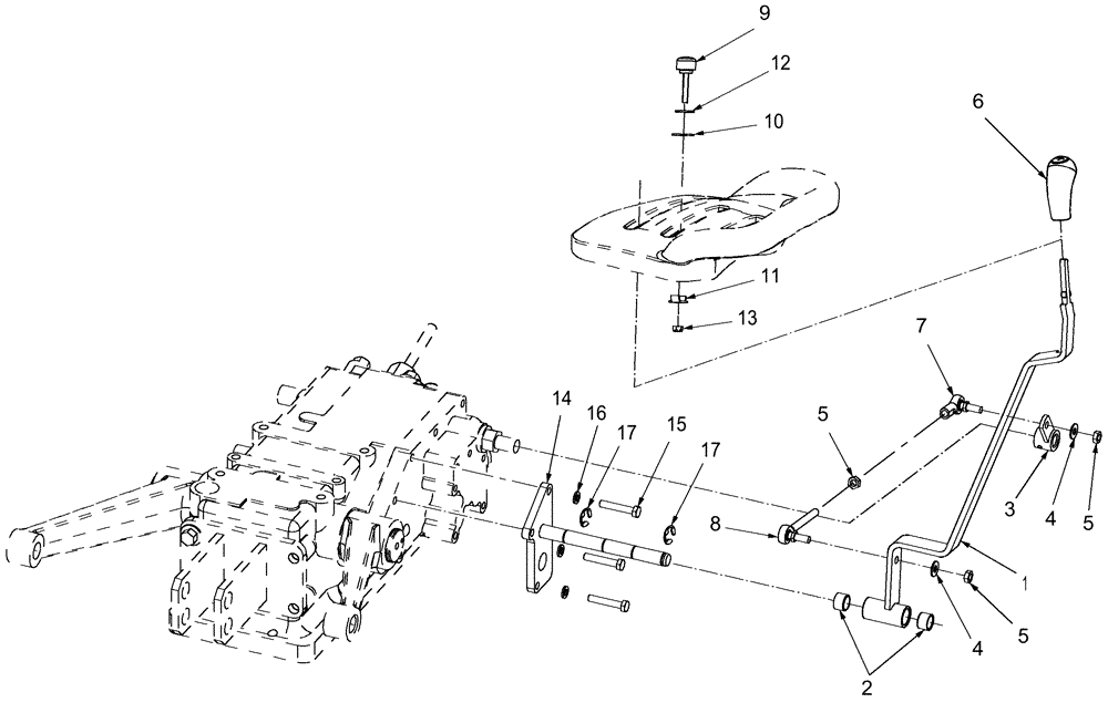 Схема запчастей Case IH DX34 - (07.09) - HPL CONTROLS (07) - HYDRAULIC SYSTEM