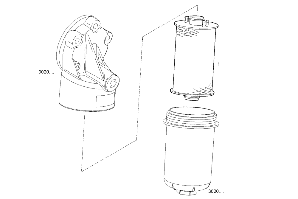 Схема запчастей Case IH F2CE9684E E015 - (3020.117) - OIL FILTERS 