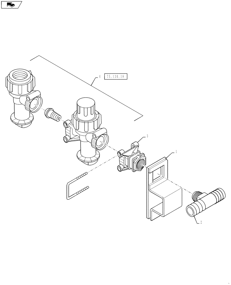 Схема запчастей Case IH 3330 - (75.130.15[02]) - 2-WAY WILGER, ASSEMBLY (75) - SOIL PREPARATION